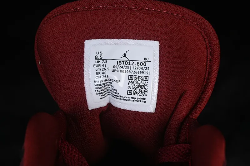 All categories Air Jordan Jordan series basketball shoes Air Jordan 1 Low Air Jordan 1 Low AJ1 Joe 1 raw rubber wine red low-top retro cultural basketball shoes IB7012-600
